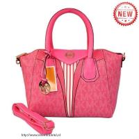 michael kors logo signature groot fuchsia bakken Online Goedkoop fnl4n448